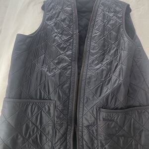 Barbour Navy Quilted Lined Vest